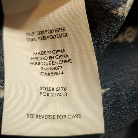 CAbi 5176 Track‎ Star Bandana Print Wide Leg Flowy Pant Pants Size 8 - Picture 4 of 8